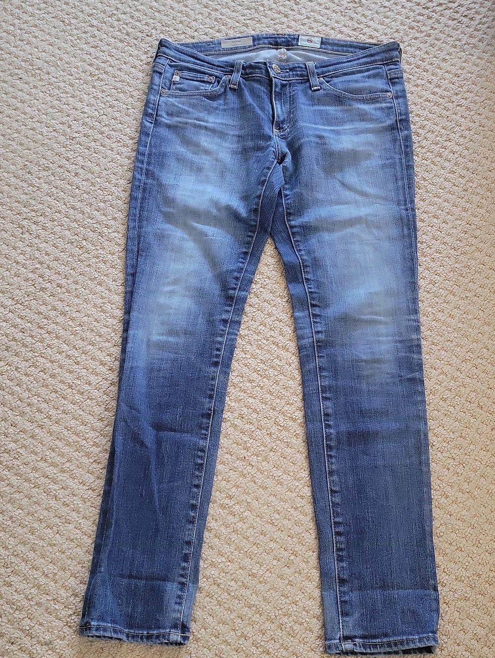 Ag Adriano Goldschmied The Stilt Blue Denim Jeans